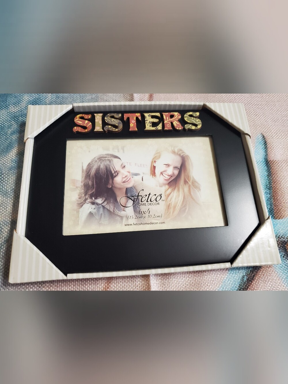 NIB SISTERS Colorful Picture Frame By Fetco Home Decor